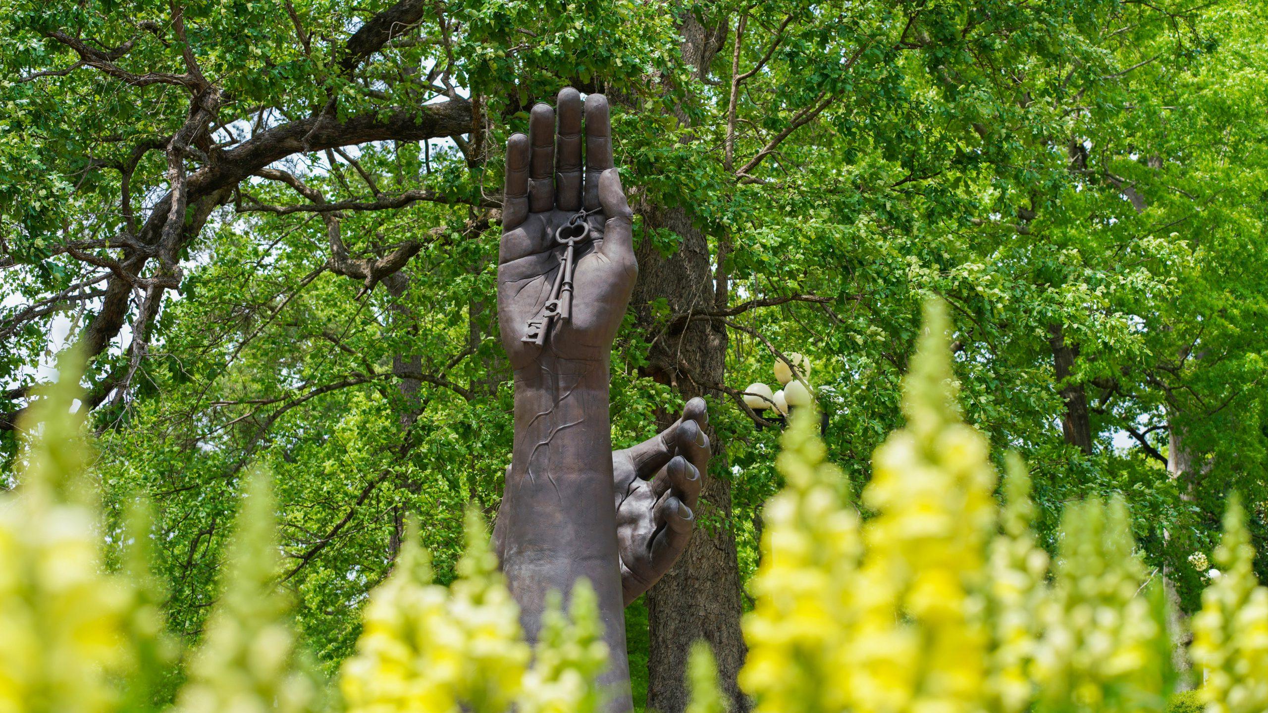 "Becoming" statue on UM campus